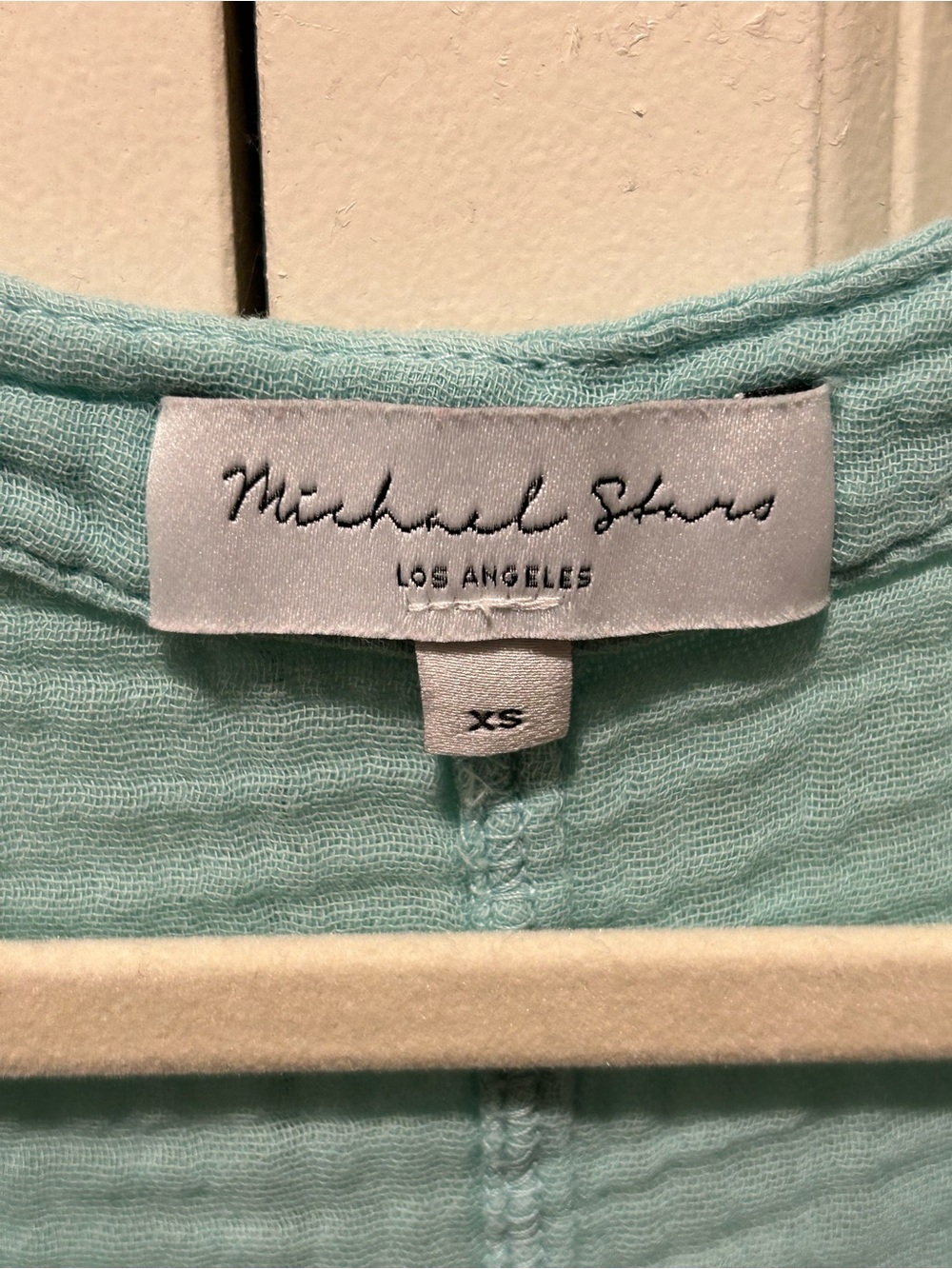 Michael Stars Kate Surplice Tank Light Blue Breezi Resort Beachy , XS - Picture 8 of 9